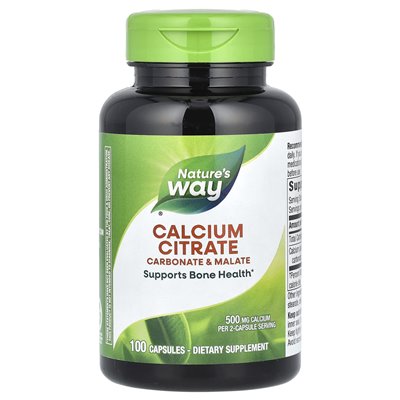 Nature's Calciumcitrat 500 mg, 100 Kapseln (250 mg pro Kapsel)