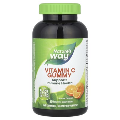 Nature's Way, Vitamin C Gummi, Orange, 250 mg, 120 gummies (125 mg per gummy)