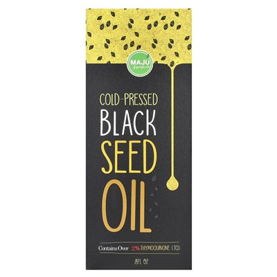 Maju Superfoods, na zimno olej z nasion czarnych, 8 fl oz Maju Superfoods, na zimno olej z nasion czarnych, 8 fl oz