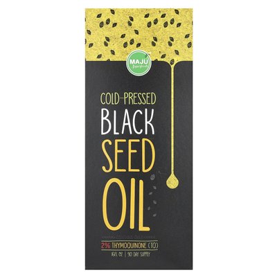 Maju Superfoods, na zimno olej z nasion czarnych, 16 fl oz