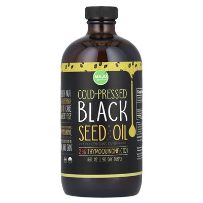 Maju Superfoods, na zimno olej z nasion czarnych, 16 fl oz