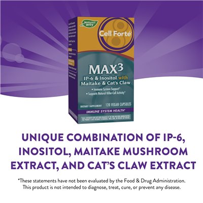 Nature's Way, Cell Forté Max3, 120 vegan capsules