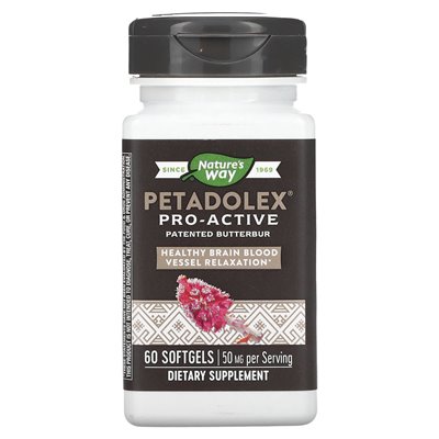 Nature's Way, Petadolex, pro-aktywny, 50 mg, 60 softgels