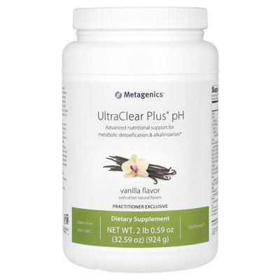 Metagenics, Ultraclear Plus® PH, wanilia, 2 funty 0,59 uncji (924 g) Metagenics, Ultraclear Plus® PH, wanilia, 2 funty 0,59 uncji (924 g)