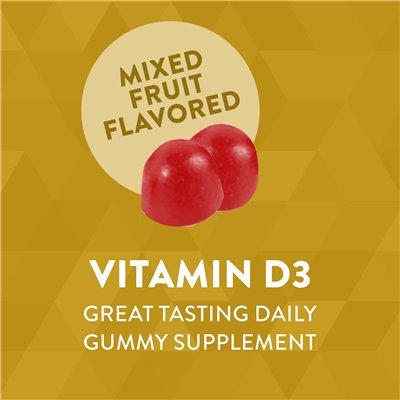 Nature's Way, Vitamin D3-Fruchtgummi, gemischte Früchte, 50 mcg (2000 IE), 120 Gummibärchen