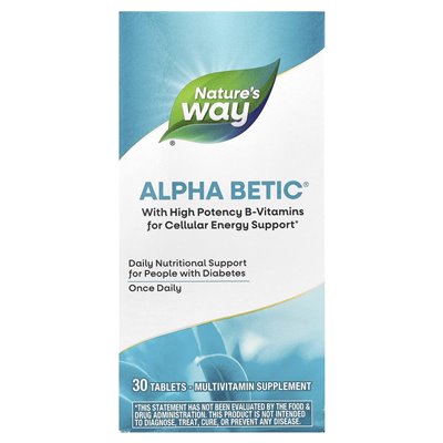 Nature's Way, Alpha Betic® Multiwitamin, 30 tabletek