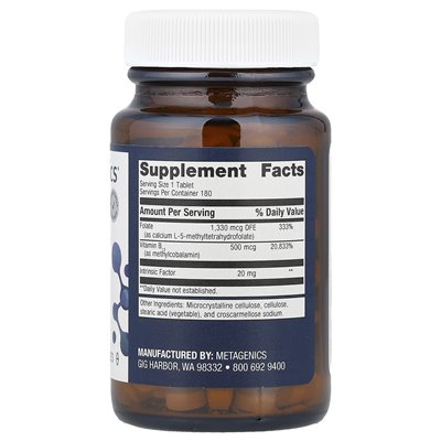 Metagenics, Intrinsi B12-Folate, 180 tabletek Metagenics, Intrinsi B12-Folate, 180 tabletek
