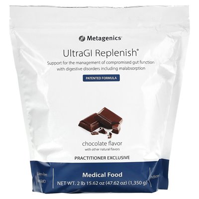 Metagenics, Ultragi Replenish, czekolada, 47,62 uncji (1350 g) Metagenics, Ultragi Replenish, czekolada, 47,62 uncji (1350 g)