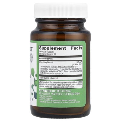 Metagenics, Probiotic Spectrum Ultraflora®, 30 Kapseln