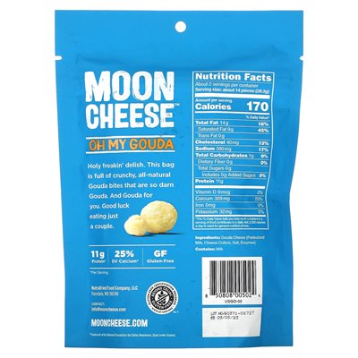 Mondkäse, Knusprige Häppchen, OH My Gouda, 2 oz (56,6 g)