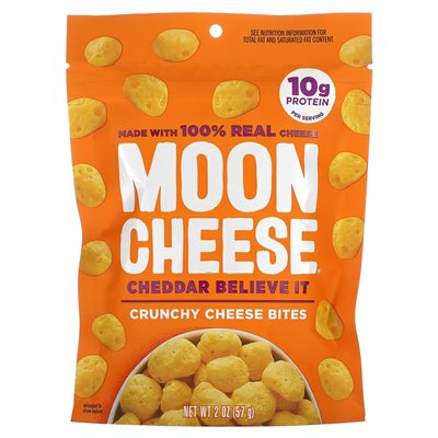 Moon Cheese, Knusprige Käsehäppchen, Cheddar Believe, 2 oz (57 g)