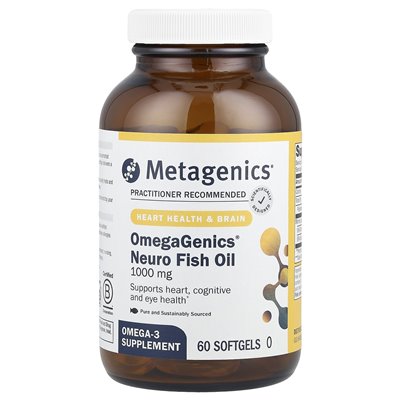 Metagenics, OmeGagenics®, Neuro-Fischöl, 1000 mg, 60 mg