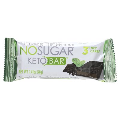None Sugar Company, Keto-Riegel, Schokoladenminze, 12 Riegel, 1,41 oz (40 g)