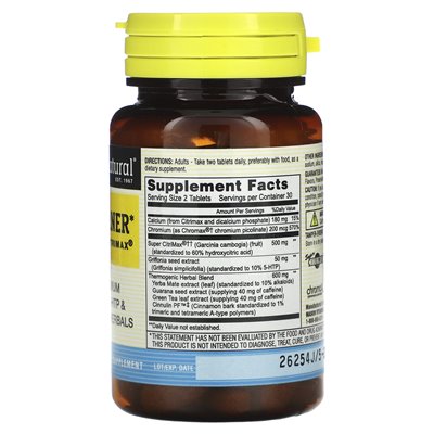 Mason Natural, Fat Burner Plus Super Citrimax, 60 tabletek