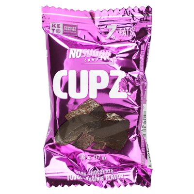 None Sugar Company, Cupz, dunkler Schokoladen-Brownie, 30 oz, 0,6 oz (17 g)