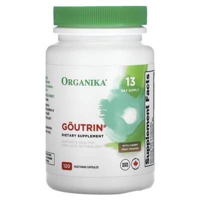 Organika, Goutrin z Wyciągiem z Wiśni, 120 Wegetariańskich Kapsułek Organika, Goutrin z Wyciągiem z Wiśni, 120 Wegetariańskich Kapsułek