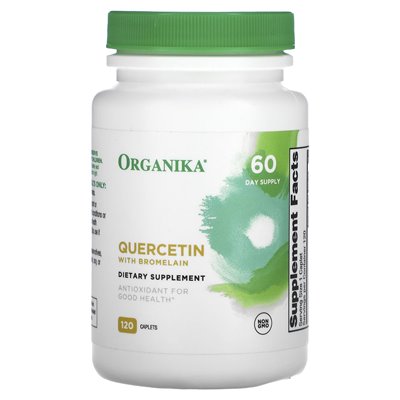 Organika, kwercetyna z bromelainą, 120 kapleczek