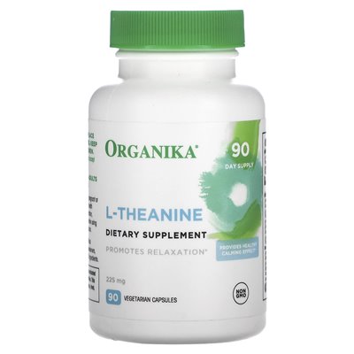 Organika, L-teanina, 225 mg, 90 kapsułek wegetariańskich