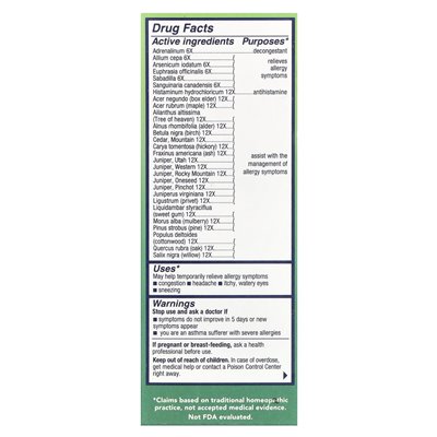 NaturalCare, BioAllers®, pyłek drzewa, 1 fl oz (30 ml)