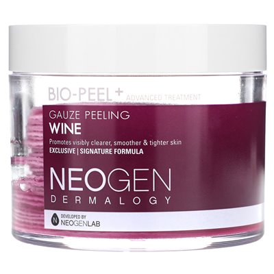 Neogen, Dermalogia, Bio-Peel + Advanced Treatment, Peeling Gazy, Wine, 30 Count, 6,76 Fl Oz (200 ml) Neogen, Dermalogia, Bio-Peel + Advanced Treatment, Peeling Gazy, Wine, 30 Count, 6,76 Fl Oz (200 ml)
