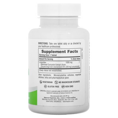 Naturesplus, pro longvida curcumin 1000, 30 tabletek