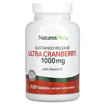 Naturesplus, Ultra Cranberry, podtrzymywane, 1000 mg, 120 tabletek