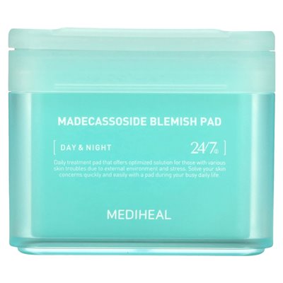 MediHeal, Madecassoside Blemish Pad, 100 podkładek, 5,74 Fl Oz (170 ml) MediHeal, Madecassoside Blemish Pad, 100 podkładek, 5,74 Fl Oz (170 ml)