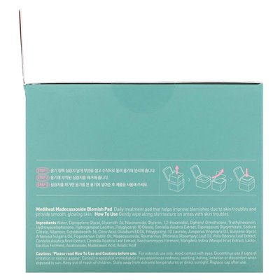 MediHeal, Madecassoside Blemish Pad, 100 Pads, 5.74 Fl Oz (170 ml)