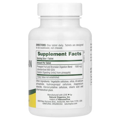 Naturesplus, Ultra Bromelain, 1500 mg, 60 tabletek