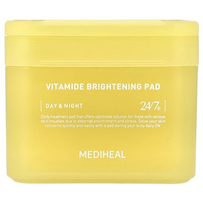 Mediheal, Vitamid Brightening Pad, Tag & Nacht, 100 Pads