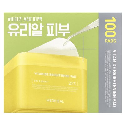 Mediheal, Vitamid Brightening Pad, Tag & Nacht, 100 Pads