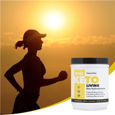 Naturesplus, BHB Keto Living, Berry Lemonade, 7,4 uncji (210 g)
