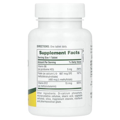 Naturesplus, serc kwasu foliowego, 90 tabletek