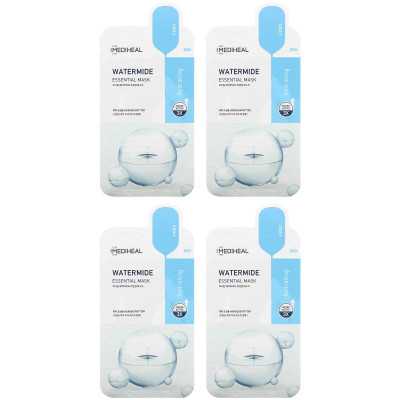 Mediheal, Watermide Essential Beauty Mask, 4 arkusze, 0,81 fl oz (24 ml)