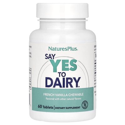 Naturesplus, powiedz tak do nabiału, francuskiej wanilii, 60 tabletek Naturesplus, powiedz tak do nabiału, francuskiej wanilii, 60 tabletek