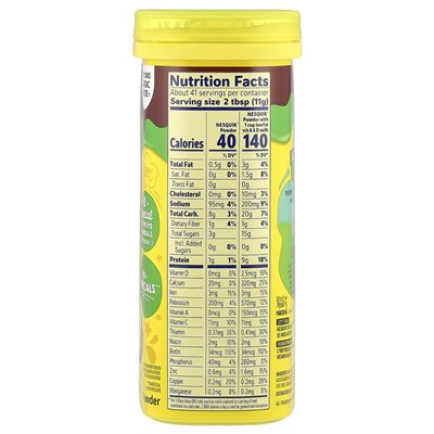 Nesquik, Nestle® Powder, Chocolate, Sugar Free, 16 oz (453.5 g)