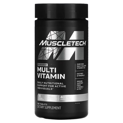 Muscletech, Platinum Multiwitamin, 180 tabletek Muscletech, Platinum Multiwitamin, 180 tabletek