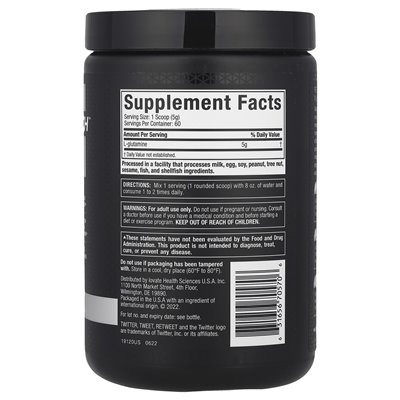 Muscletech, Platinum 100% glutamina, niezmienna, 10,58 uncji (300 g)