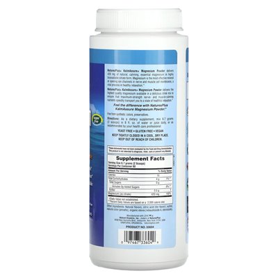 Naturesplus, Kalmassure, Magnesiumpulver, erfrischende natürliche Orange, 420 mg, 1,15 lbs (522 g)