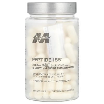 Muscletech, peptyd 185, 2000 mg, 84 kapsułki (666 mg na kapsułkę) Muscletech, peptyd 185, 2000 mg, 84 kapsułki (666 mg na kapsułkę)