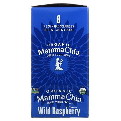 Mamma Chia, Bio-Chia-Quetschen, Vital-Snack, Waldhimbeere, 8 Quetschungen, 3,5 oz (99 g)