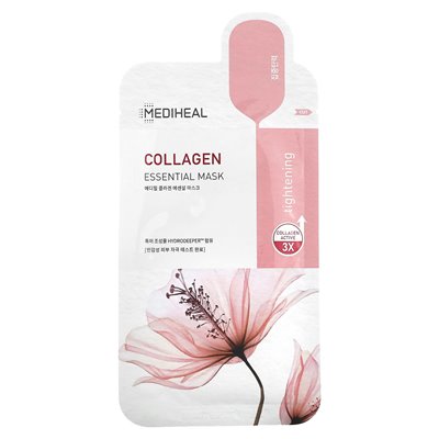 Mediheal, Collagen, Essential Beauty Mask, 1 Blatt, 24 ml (0,81 fl. oz.)