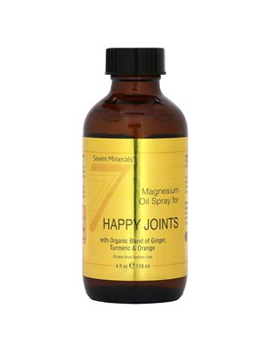 Seven Minerals, Olej Magnezowy do Szczęśliwych Stawów, 4 uncje fl (118 ml)