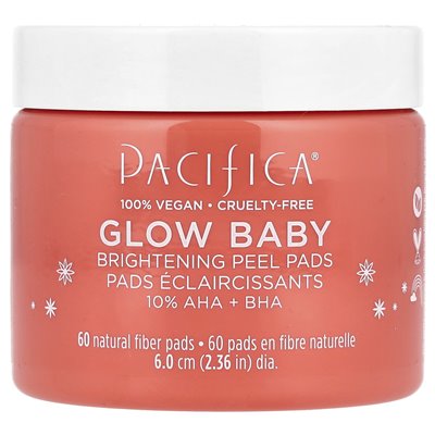 Pacifica, Blow Baby, rozjaśniające pasty skórki, 60 podkładek Pacifica, Blow Baby, rozjaśniające pasty skórki, 60 podkładek
