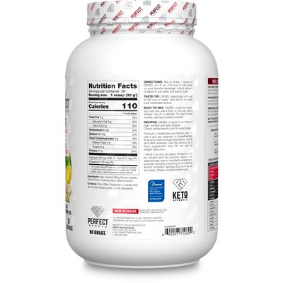 Perfect Sports, Diesel, Nowozelandzka izolat serwatki, banan, 2 funty (908 g)