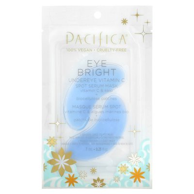 Pacifica, Eyes Clear, Unable Vitamin C Spot Serum Beauty Mask, 2 Patches, 0.23 fl oz (7 ml)