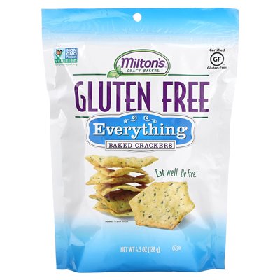 Milton's Craft Bakers Glutenfreie gebackene Cracker, Alles, 4,5 oz (128 g)