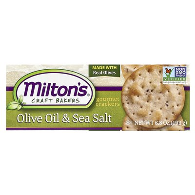 Milton's Craft Bakers, Gourmet-Cracker, Olivenöl und Meersalz, 6,8 Unzen (193 g)