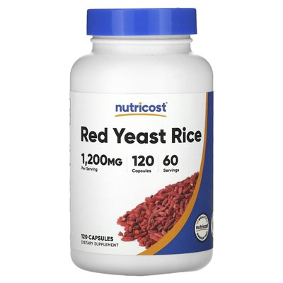 Nutricost, Czerwony ryż drożdżowy, 1200 mg, 120 kapsułek (600 mg na kapsułkę) Nutricost, Czerwony ryż drożdżowy, 1200 mg, 120 kapsułek (600 mg na kapsułkę)