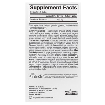 Czynniki naturalne, biokoenzymowane, B5, Pantelsine, 450 mg, 60 miękkich
